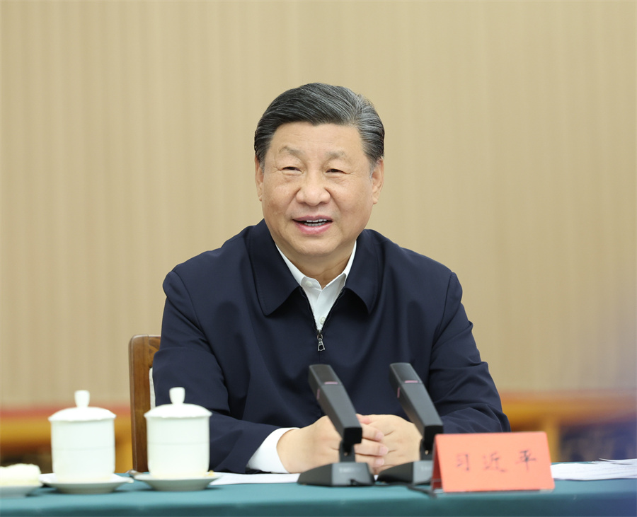 2024年5月23日下午，中共中央總書記、國家主席、中央軍委主席習(xí)近平在山東省濟(jì)南市主持召開企業(yè)和專家座談會(huì)并發(fā)表重要講話。新華社記者 鞠鵬 攝